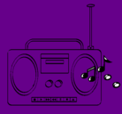 Dibujo Radio cassette 2 pintado por sergioernesto