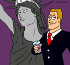 Dibujo Estados Unidos de América pintado por maria199705