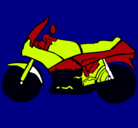 Dibujo Motocicleta pintado por Sergio