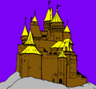 Dibujo Castillo medieval pintado por iaio