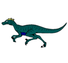 Dibujo Velociraptor pintado por declaudio