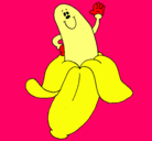 Dibujo Banana pintado por cata