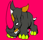 Dibujo Rinoceronte II pintado por juliancho