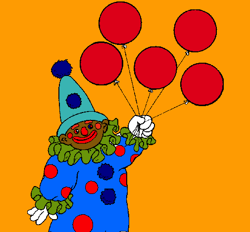 Payaso con globos