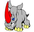 Dibujo Rinoceronte II pintado por AITOR