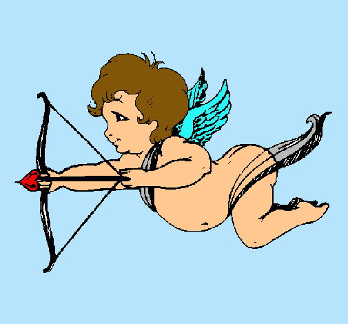 Cupido volando