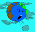 Dibujo Tierra enferma pintado por peluchin