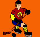 Dibujo Jugador de hockey sobre hielo pintado por Rexil555
