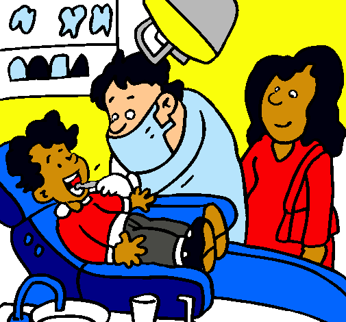 Niño en el dentista