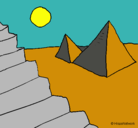Dibujo Pirámides pintado por ANDRES