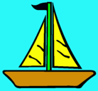 Dibujo Barco velero pintado por hector