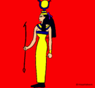 Dibujo Hathor pintado por Xuvise