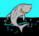 Dibujo Tiburón pintado por felix