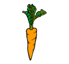 Dibujo zanahoria pintado por emilia