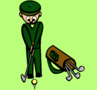 Dibujo Jugador de golf II pintado por perrtoxx