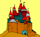 Dibujo Castillo medieval pintado por cris
