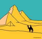 Dibujo Paisaje con pirámides pintado por ariadna8