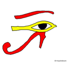 Dibujo Ojo Horus pintado por IVAN.G