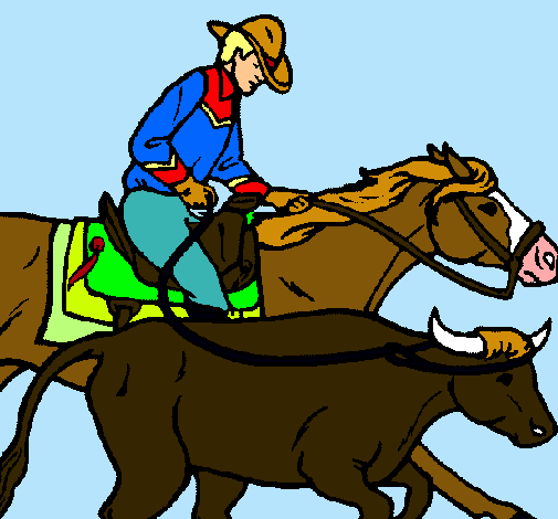 Vaquero y vaca