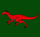 Dibujo Velociraptor pintado por triceratopsmalvado