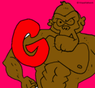 Dibujo Gorila pintado por GianelaLonne