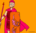 Dibujo Soldado romano II pintado por ana
