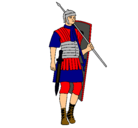 Dibujo Soldado romano pintado por alex
