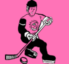Dibujo Jugador de hockey sobre hielo pintado por marcoscortesm