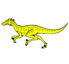 Dibujo Velociraptor pintado por addrian