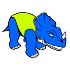 Dibujo Triceratops II pintado por Sergio