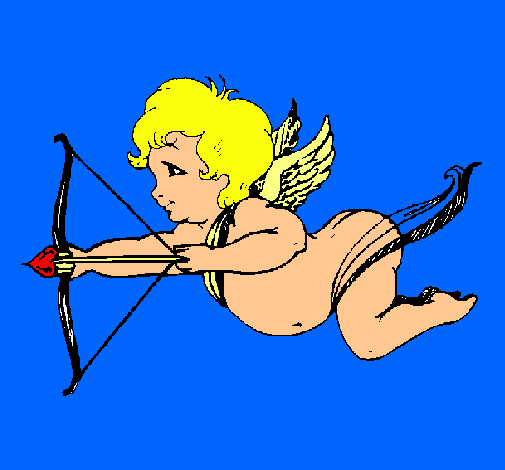 Cupido volando