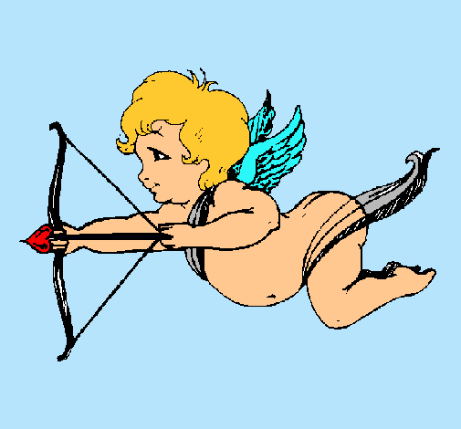 Cupido volando