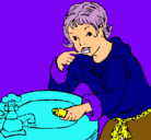 Dibujo Niño lavándose los dientes pintado por santiii