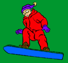Dibujo Snowboard pintado por liam
