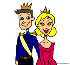 Dibujo Príncipe y princesa pintado por Analuz