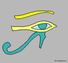 Dibujo Ojo Horus pintado por ANDRES