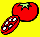 Dibujo Tomate pintado por liz