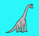 Dibujo Braquiosaurio pintado por AITOR