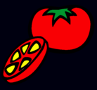 Dibujo Tomate pintado por mariaornelas27