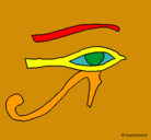 Dibujo Ojo Horus pintado por manuelle