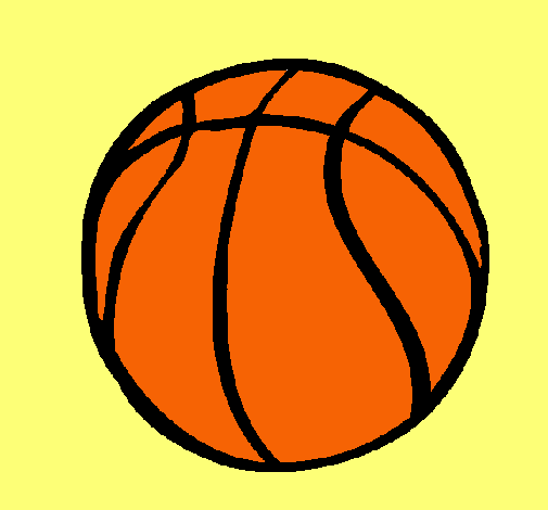 Dibujo de Pelota de baloncesto pintado por en Dibujos.net el día
