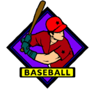 Dibujo Logo de béisbol pintado por silverio.