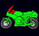 Dibujo Motocicleta pintado por gabo