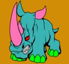 Dibujo Rinoceronte II pintado por jeferson