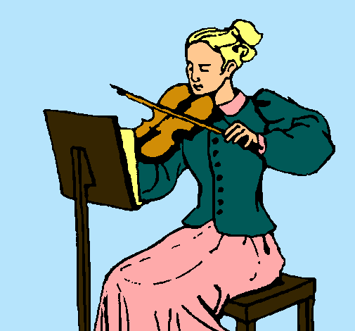 Dama violinista