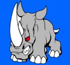 Dibujo Rinoceronte II pintado por emiliobosch
