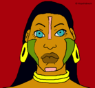 Dibujo Mujer maya pintado por RapeRaaHh