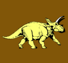 Dibujo Triceratops pintado por daniel
