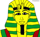 Dibujo Tutankamon pintado por PABLO