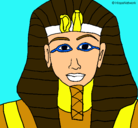 Dibujo Tutankamon pintado por JAK